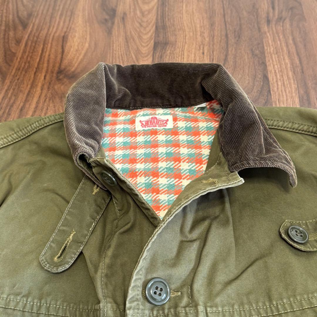 ハリウッドランチマーケット ミリタリージャケット チェック裏地 日本製 聖林公司