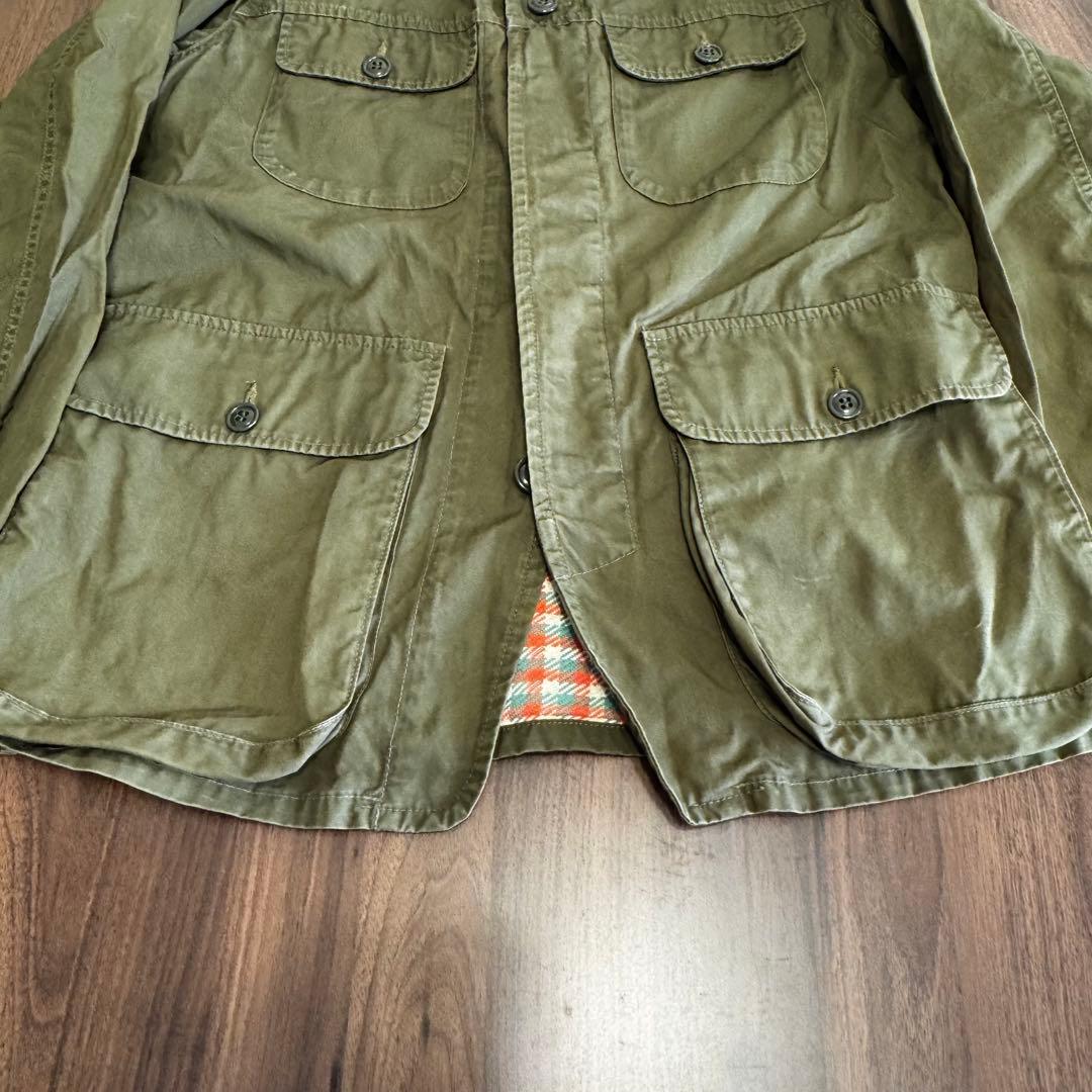 ハリウッドランチマーケット ミリタリージャケット チェック裏地 日本製 聖林公司