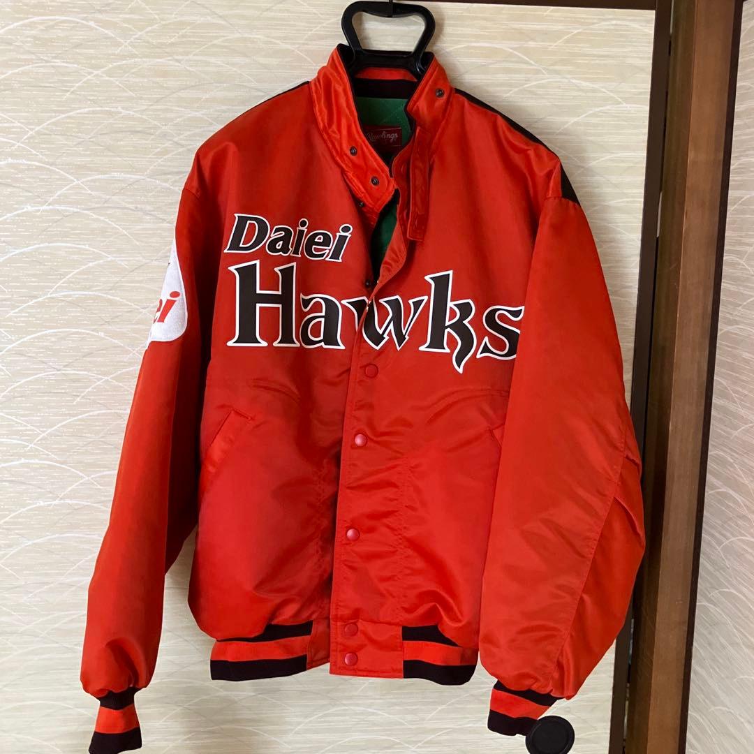 ダイエーホークス スタジアムジャンパー Rawlings レッド LLサイズ