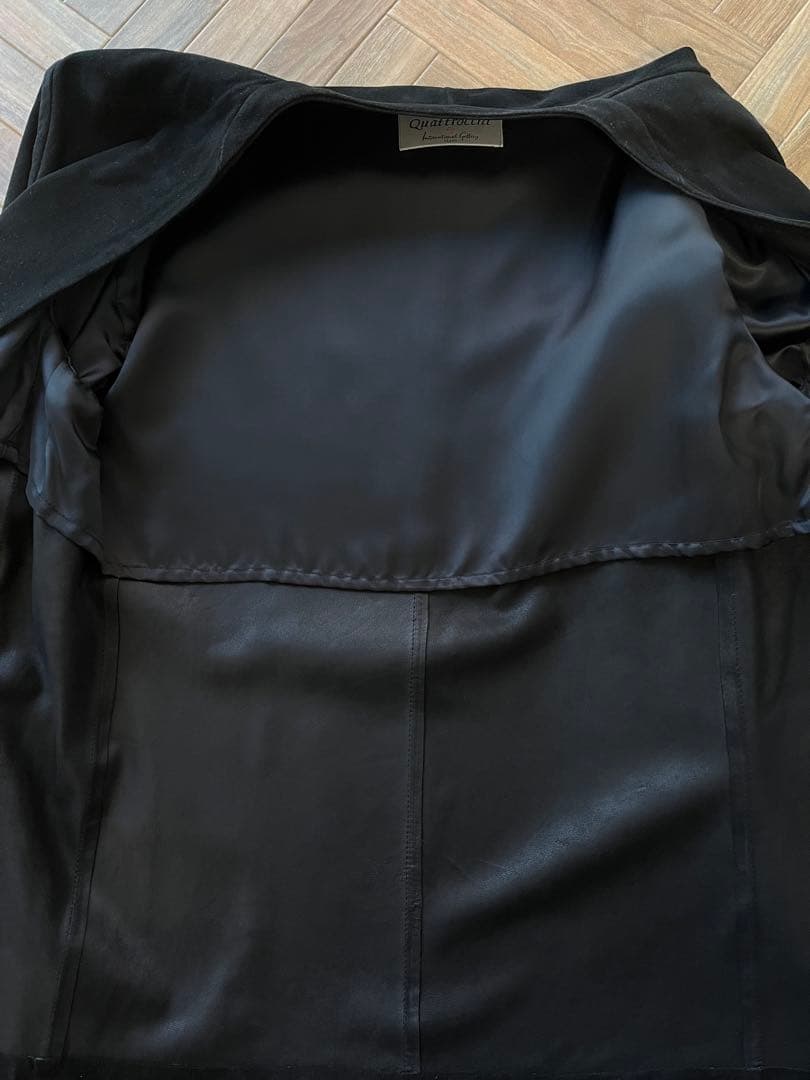 QUATTROCCHI ゴートスエード ノーラペル ジャケットサイズ48