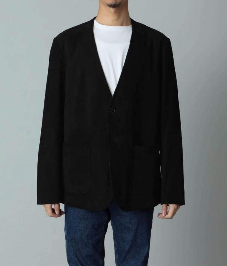 QUATTROCCHI ゴートスエード ノーラペル ジャケットサイズ48