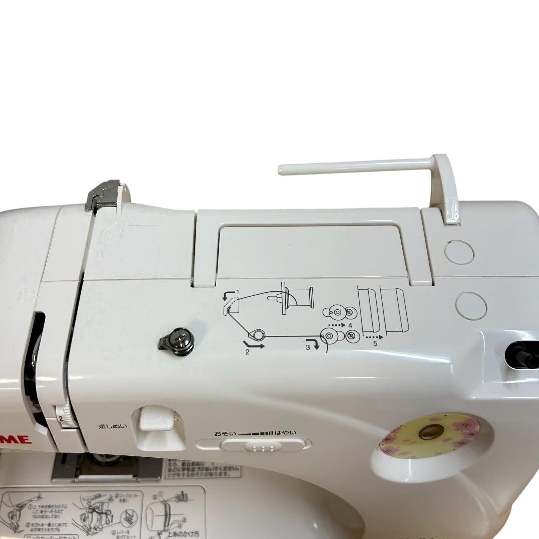 ジャノメ コンパクト電子ミシン N-788WT ロックカッター内蔵 バッグ付き