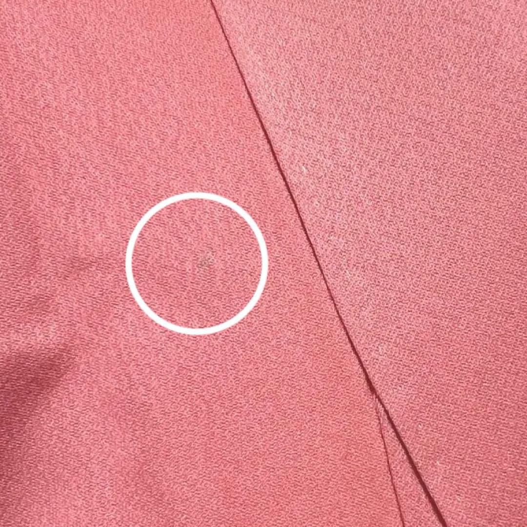 441 振袖フルセット 正絹 渋桃 くすみピンク 金彩 暈し染め 辻が花 華やか