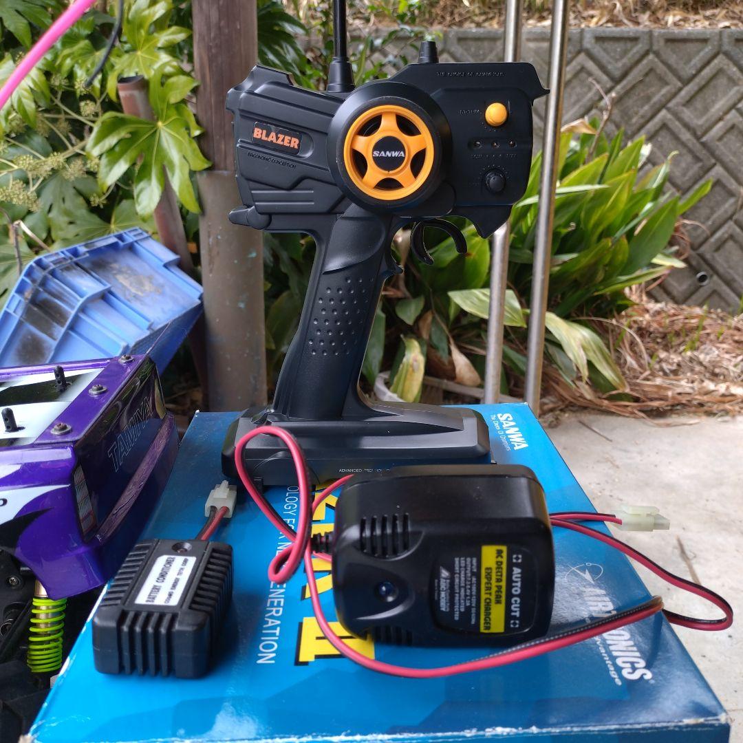 タミヤ　ダブルブレイズ 4WD RCカー　プロポ　充電器 放電器　セット