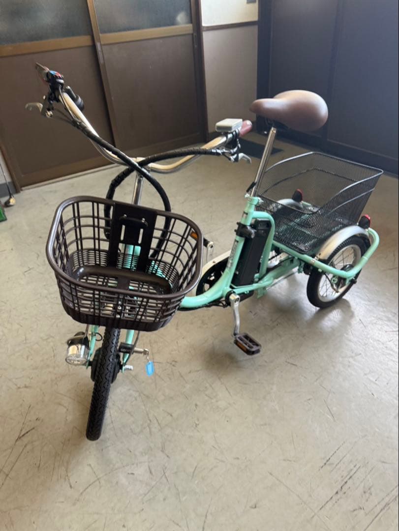【大人・老人用】 三輪電動自転車ミムゴ グリーン YEBISUみなみ