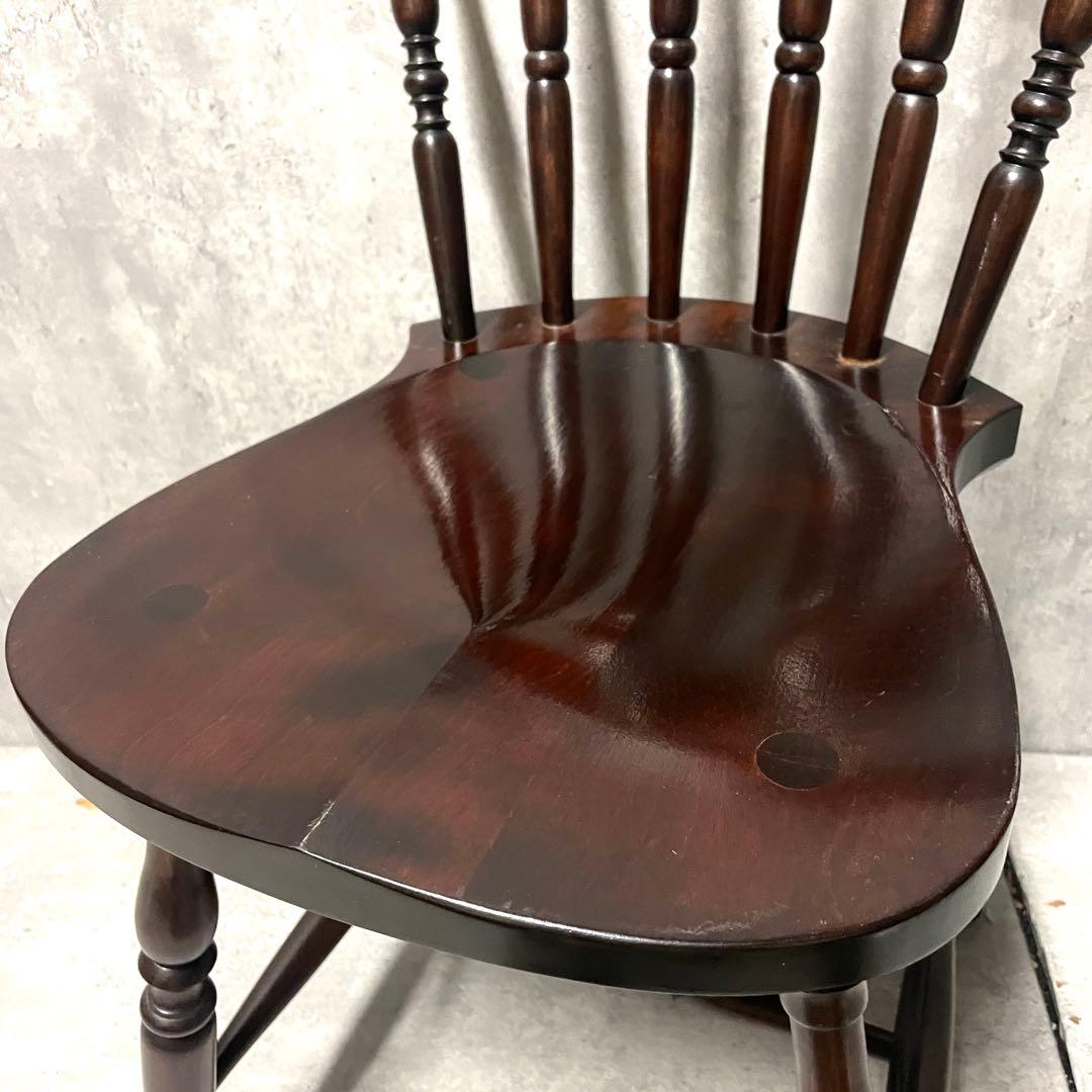 Bubu  松本民芸家具 SP型 スピンドルチェア① 銘入り