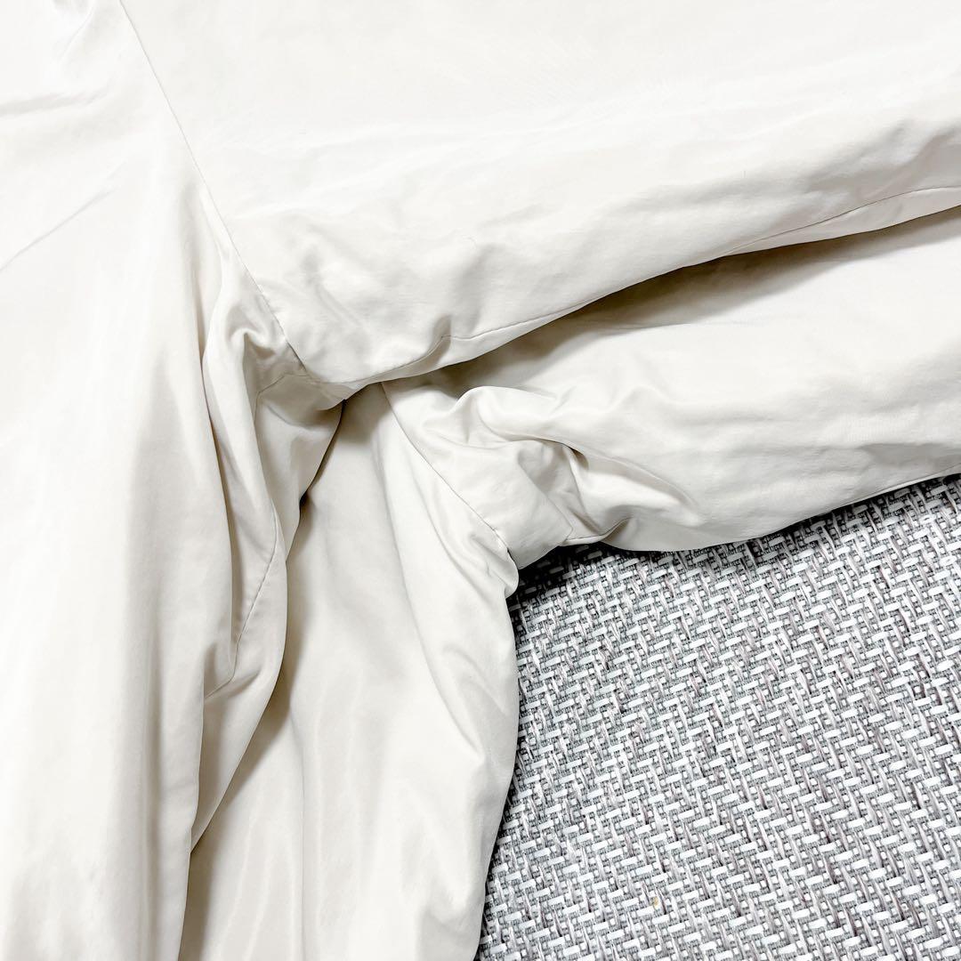 23区 中綿 リバーシブル ショート アウター キルティング ダウン アイボリー