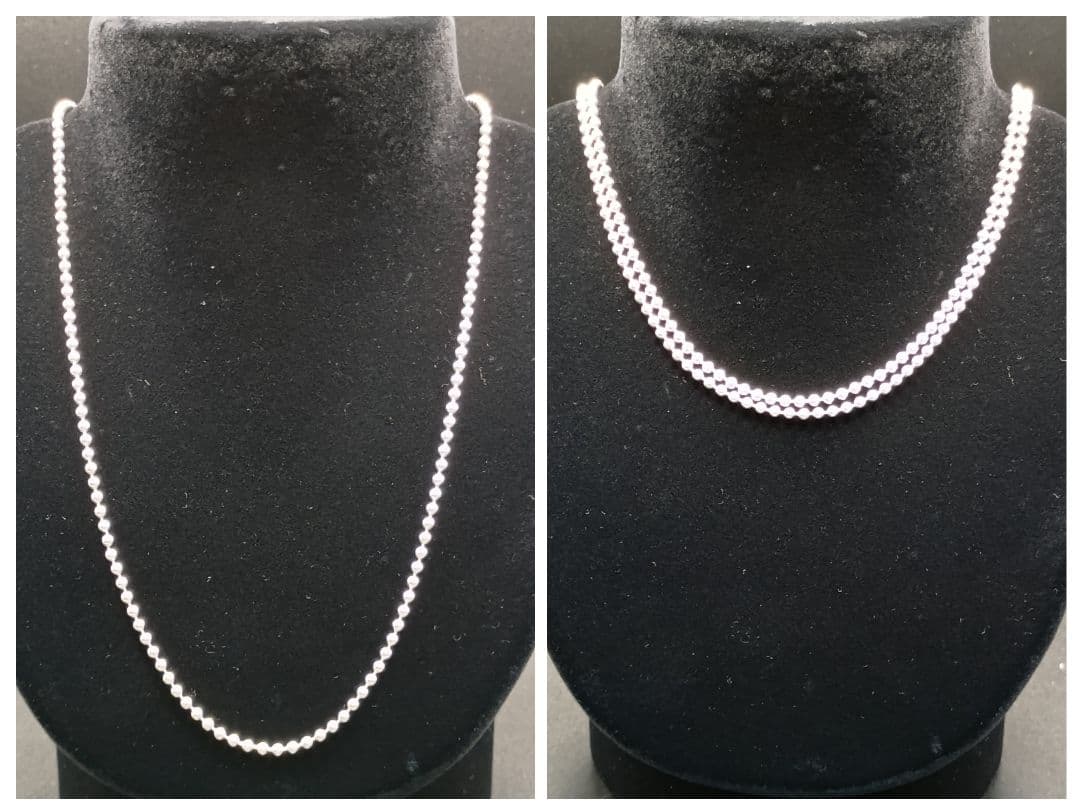 【美品】ティファニー ロングボールチェーン 87cm SILVER925