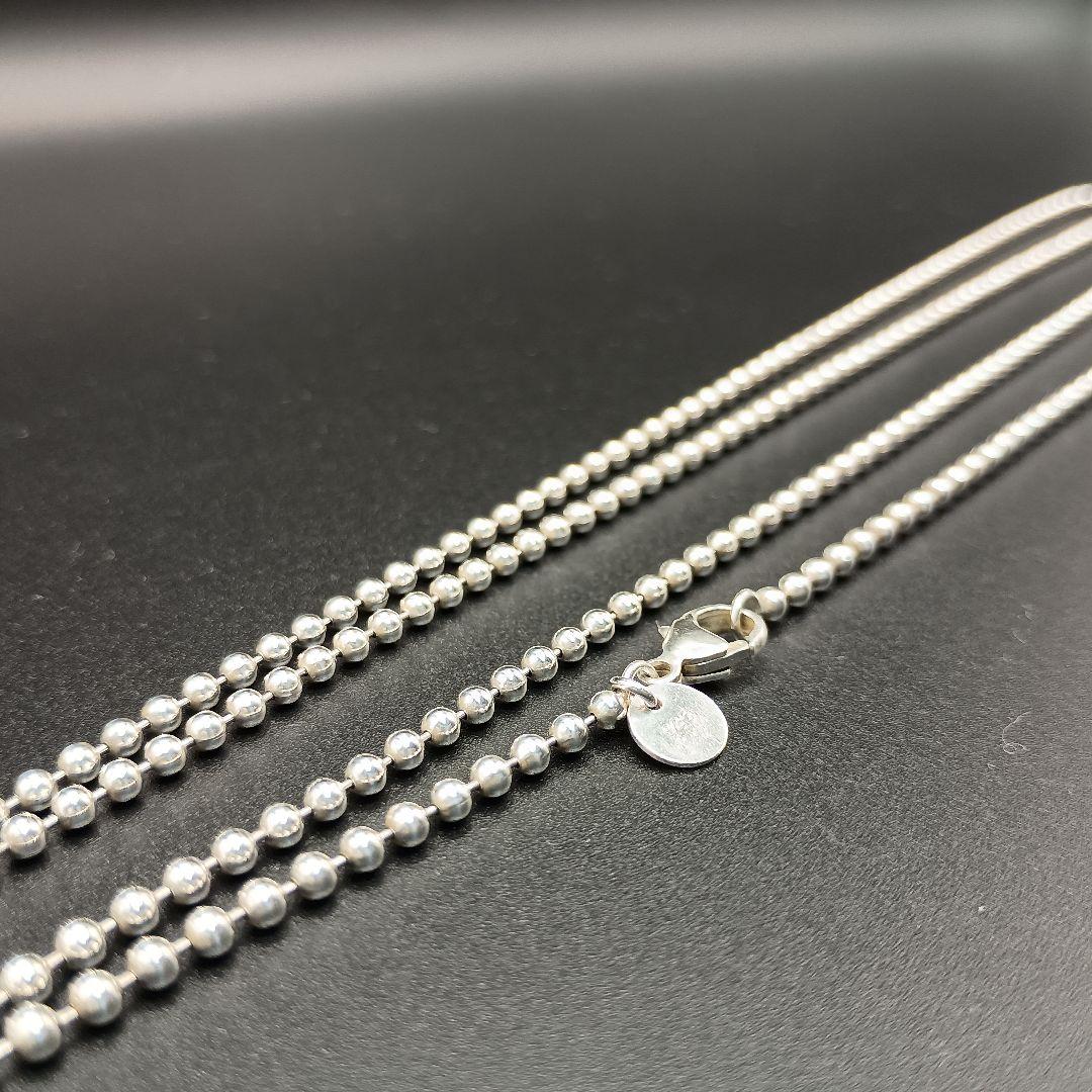 【美品】ティファニー ロングボールチェーン 87cm SILVER925