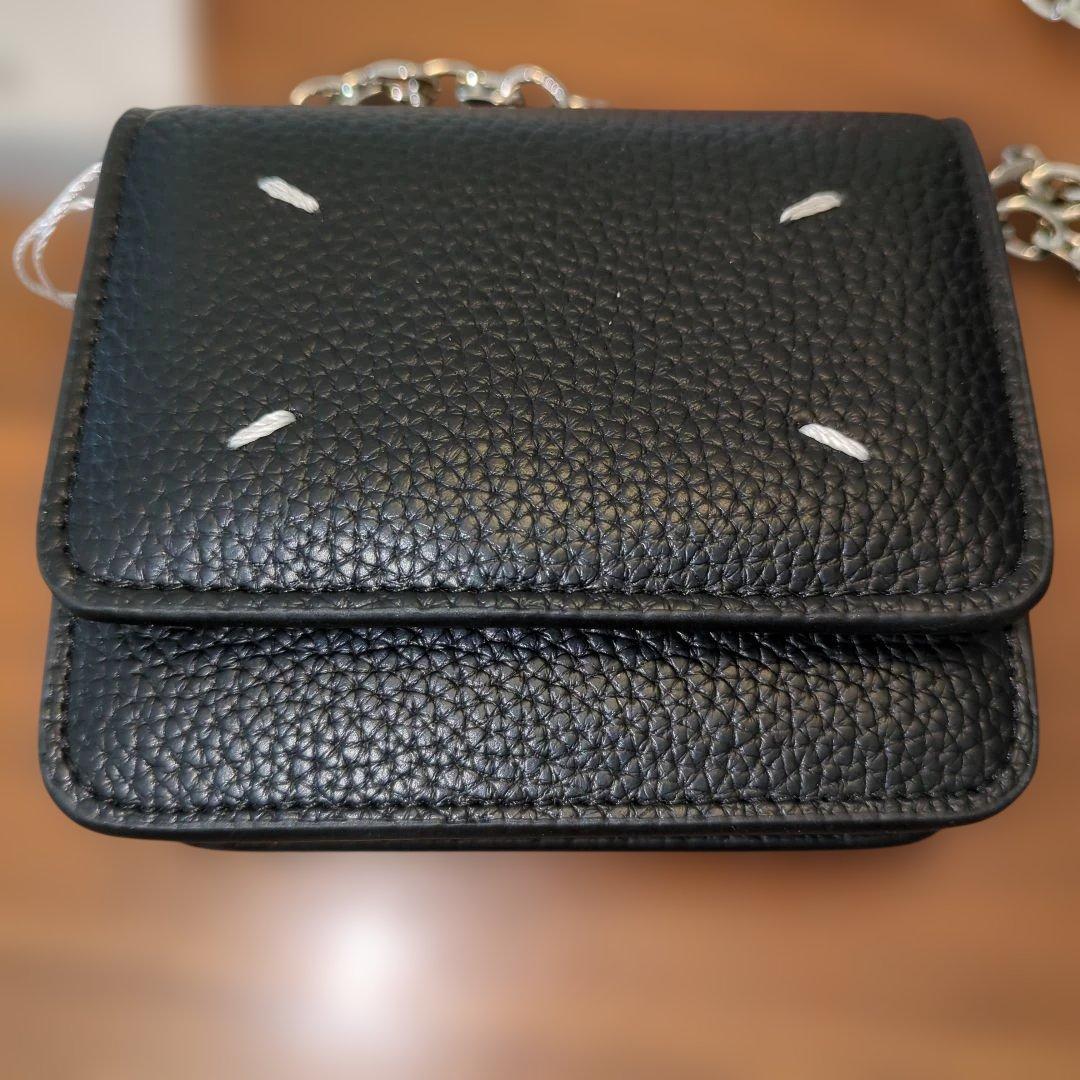 ★新品★Maison Margiela ブラック三つ折りチェーンウォレット！！