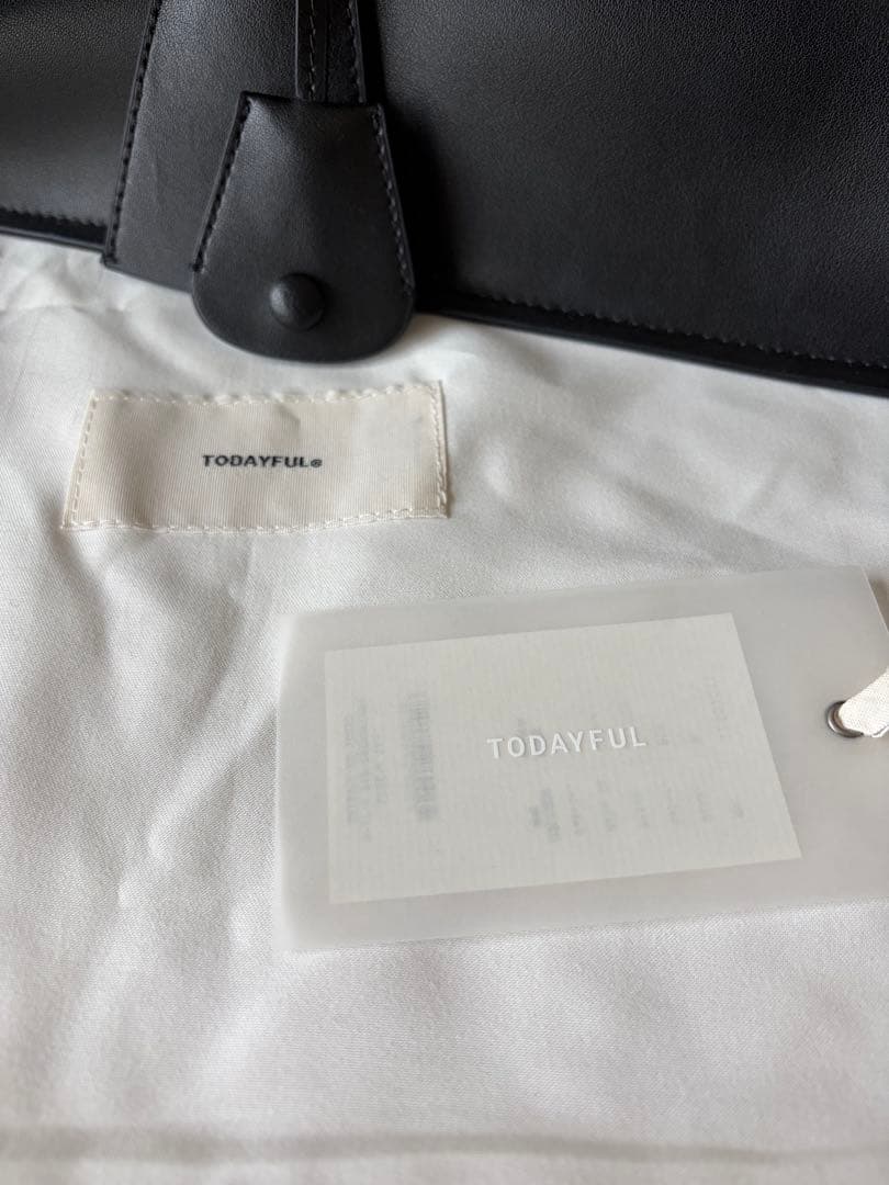 【 TODAYFUL 】Leather Bag(M) タグ袋付き