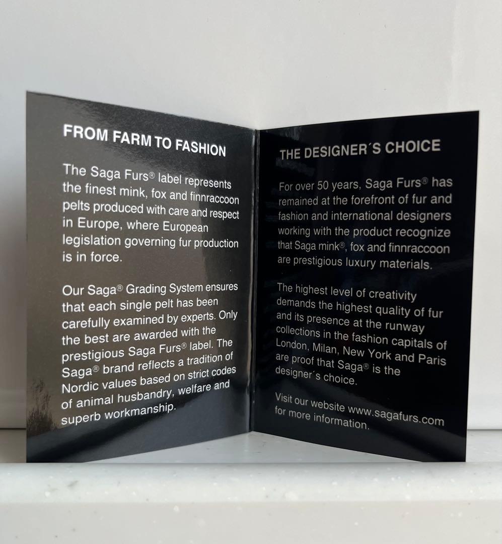 未使用✨【サガファー】フォックス カシミヤ100% 黒 セーブル マント ケープ