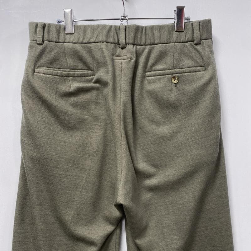 イーオールドアンドニューマン/ウールジャージースポーツスラックス/緩やかフレア