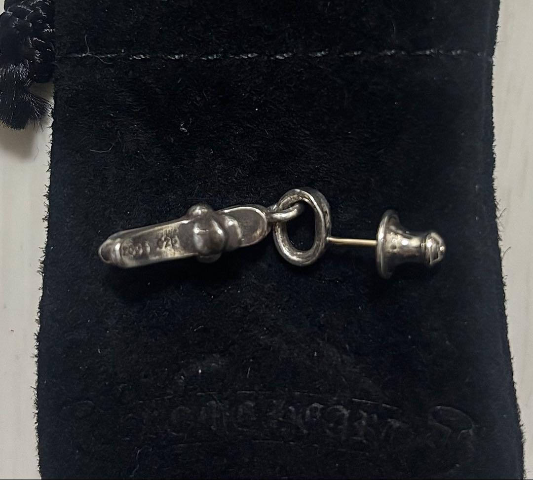 CHROME HEARTS CHクロスベビーファットドロップピアス