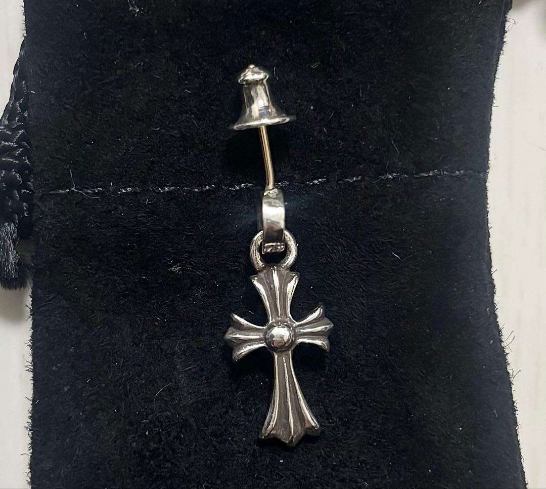 CHROME HEARTS CHクロスベビーファットドロップピアス