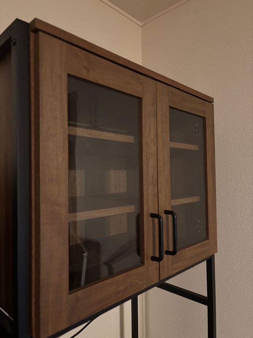 ニトリ ヴィンテージテイストのごみ箱上ラック スリム(WAL)