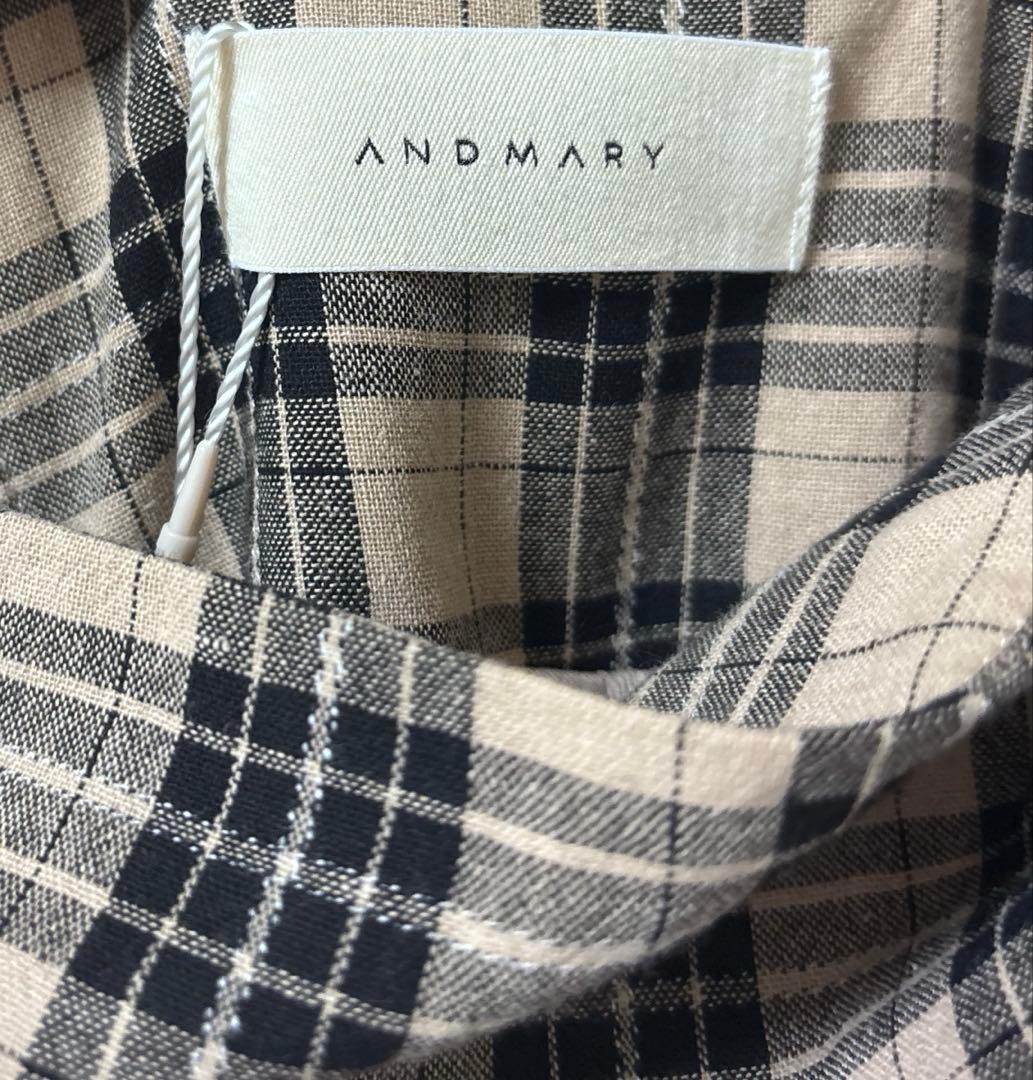 ワンピース ANDMARY Nadia check long dress