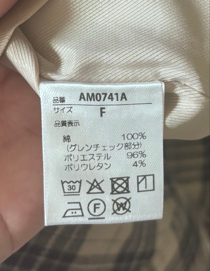 ワンピース ANDMARY Nadia check long dress