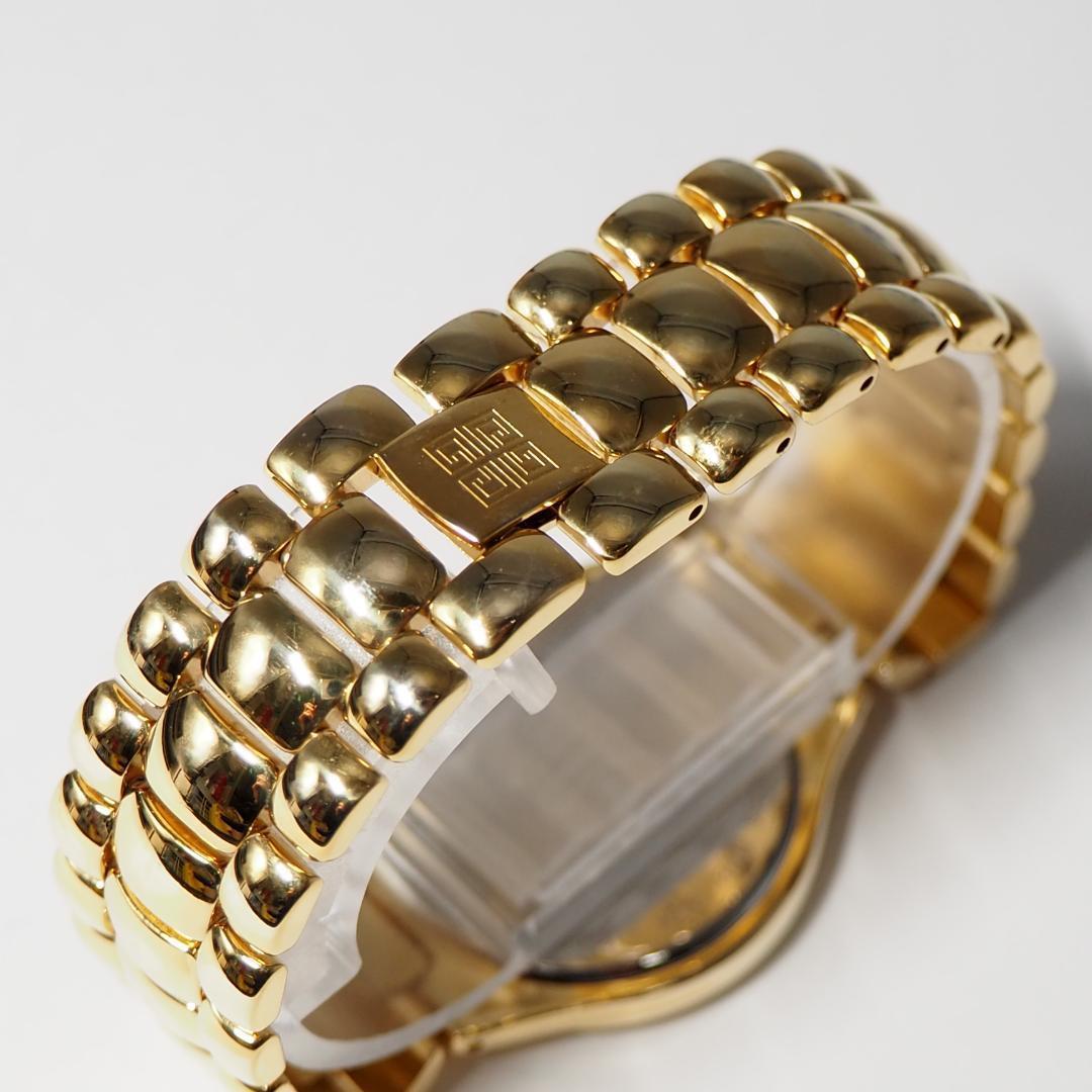 美品 ジバンシイ GIVENCHY デイト メンズ 腕時計 ゴールド F615