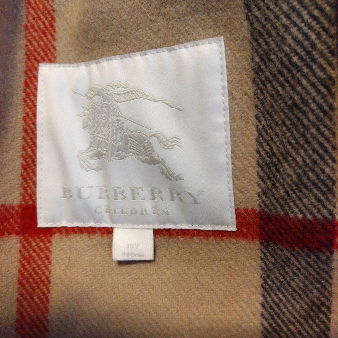 BURBERRY CHILDREN ウールコート 12Y バーガンディ