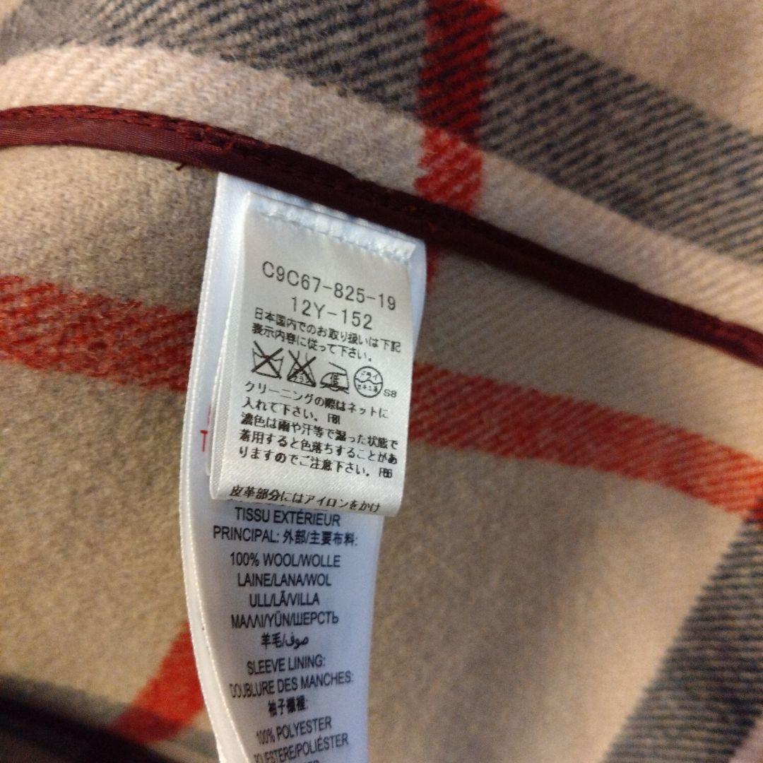 BURBERRY CHILDREN ウールコート 12Y バーガンディ