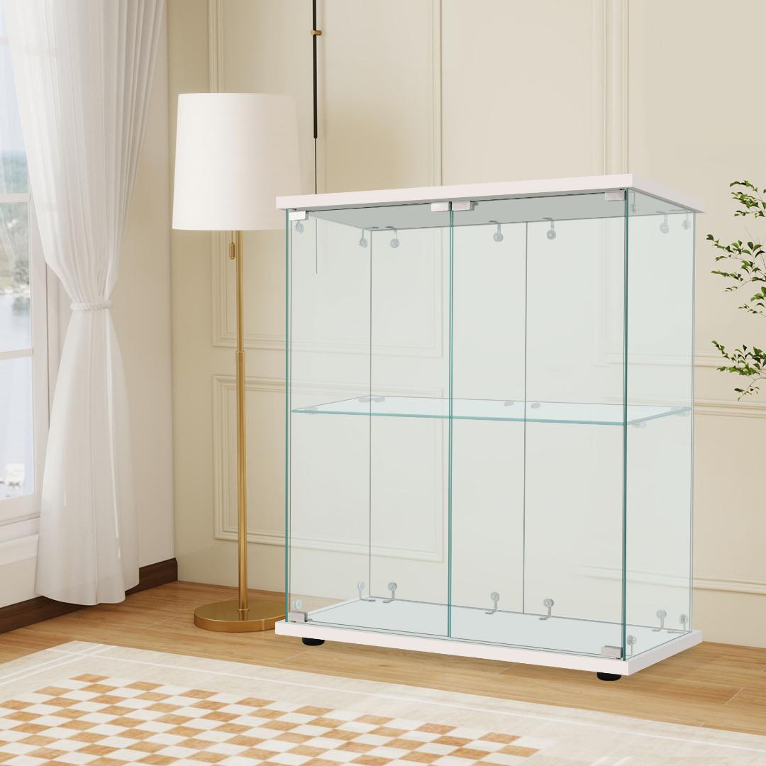 幅80.5×奥行36.5×高さ86cm コレクションケース 両扉タイプ 2段