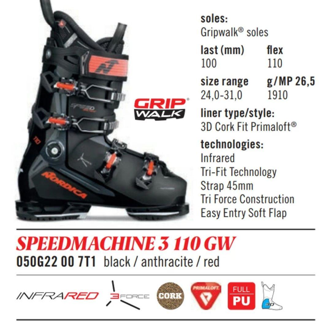 スキー NORDICA SPEEDMACHINE 110 GW 23-24