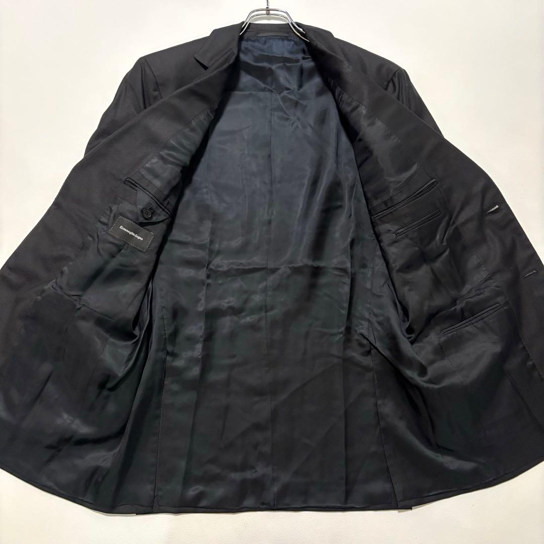 美品 エルメネジルドゼニア[カシミヤシルク XL 銀ボタン]テーラードジャケット