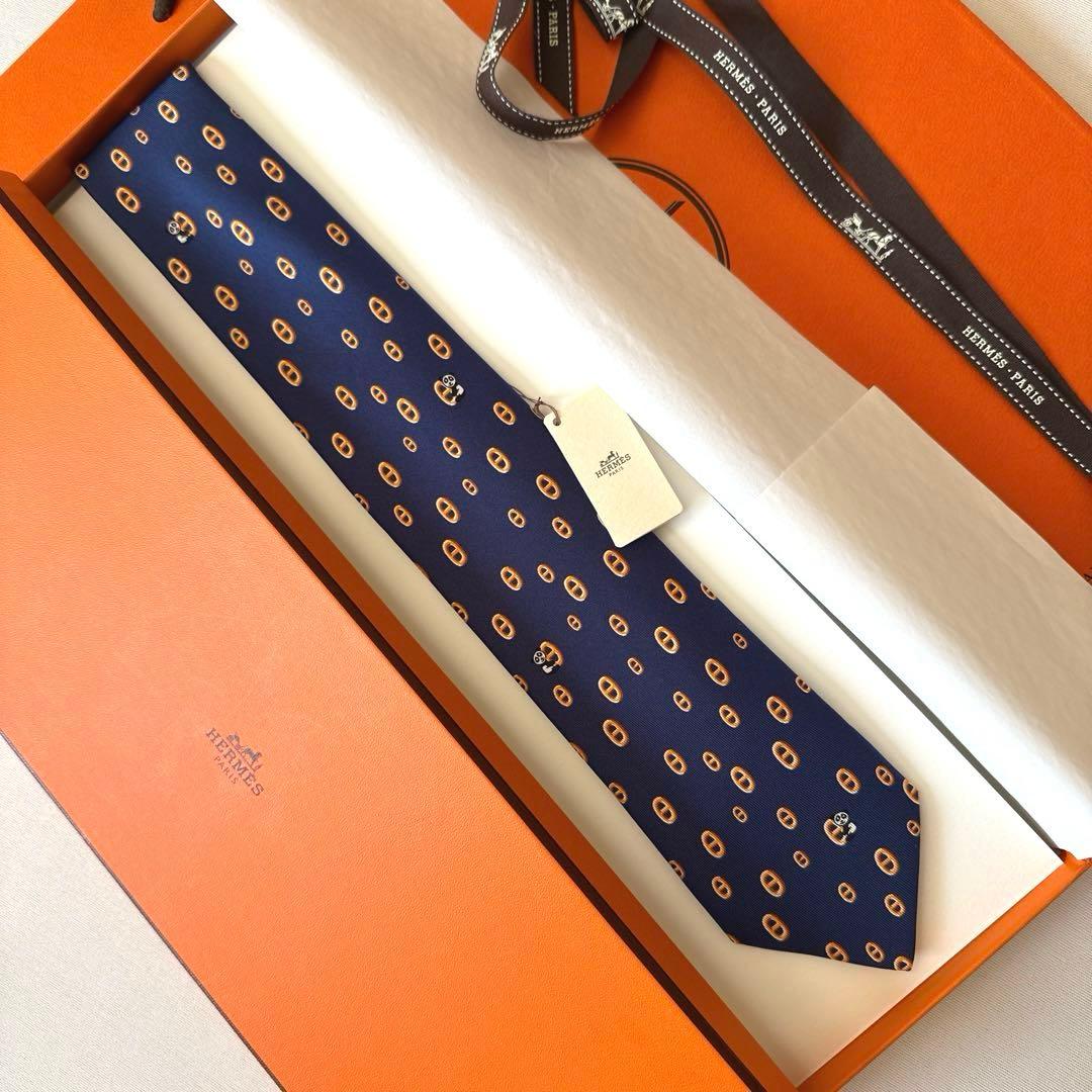 エルメス ネクタイ 《マイヨン・パンダ》新品 未使用