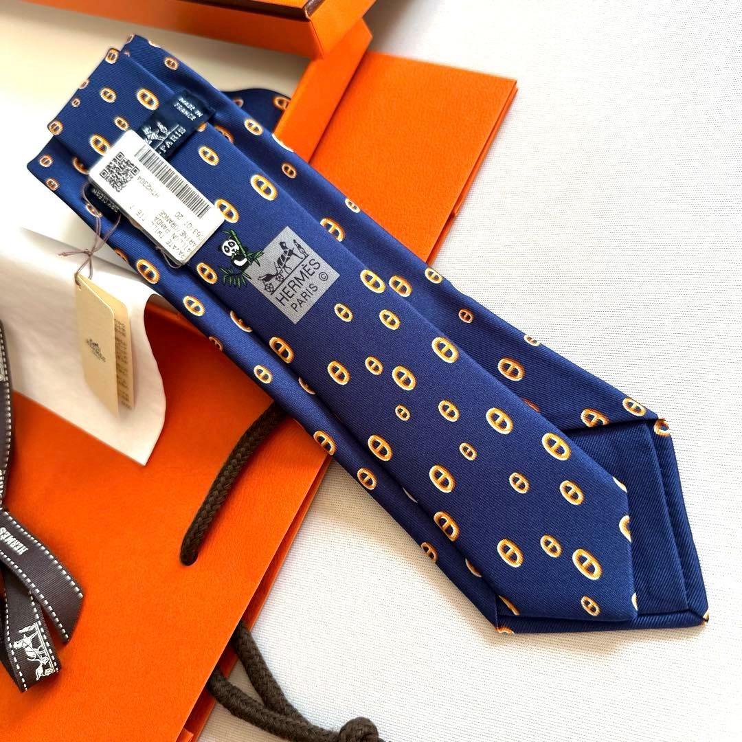 エルメス ネクタイ 《マイヨン・パンダ》新品 未使用