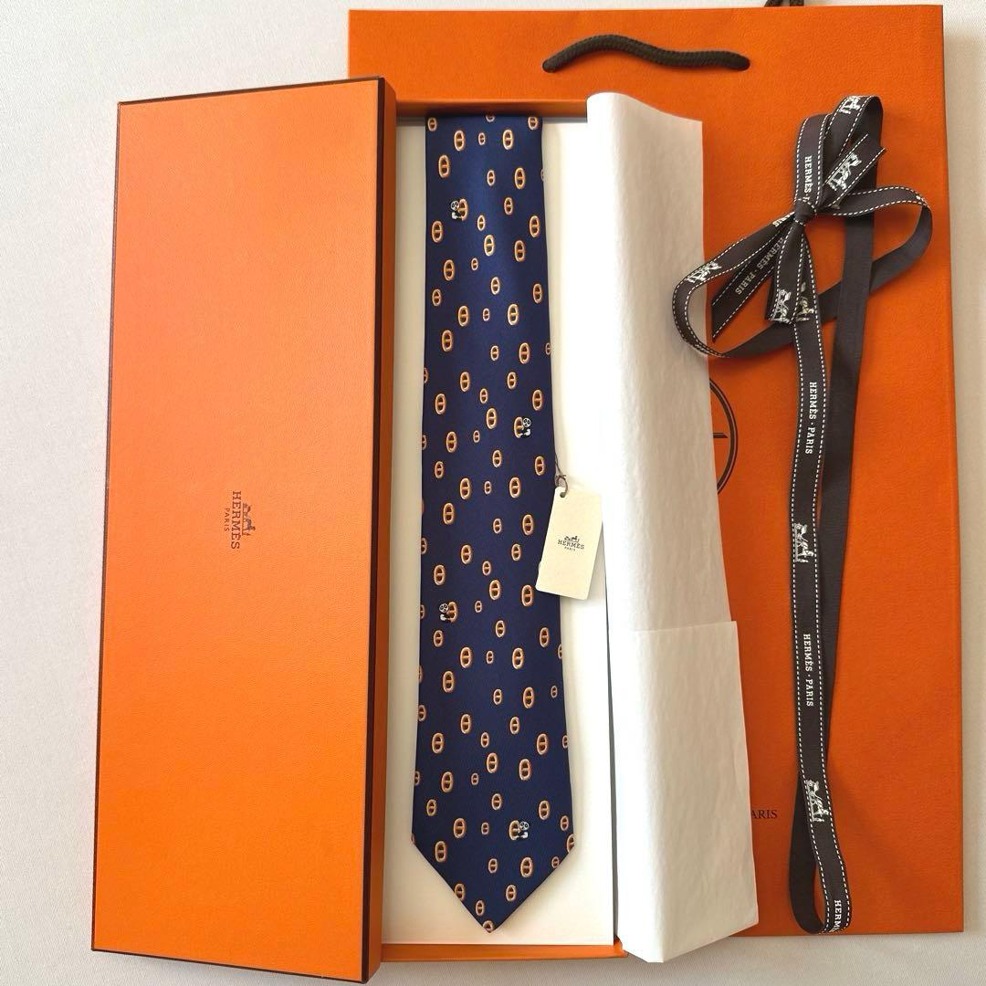 エルメス ネクタイ 《マイヨン・パンダ》新品 未使用