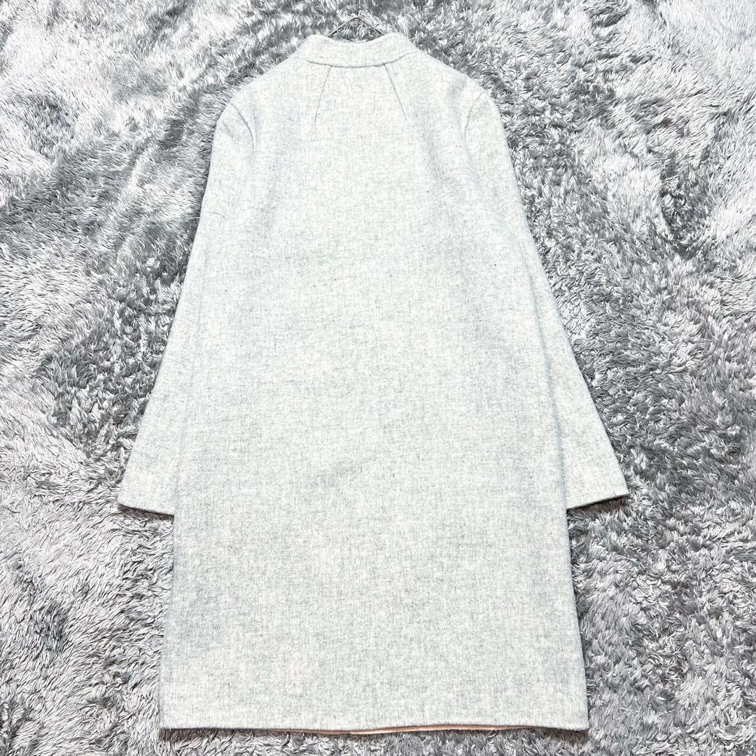 セオリー　現行　リバーシブル チェスターコート　グレー　ネイビー　S 美品