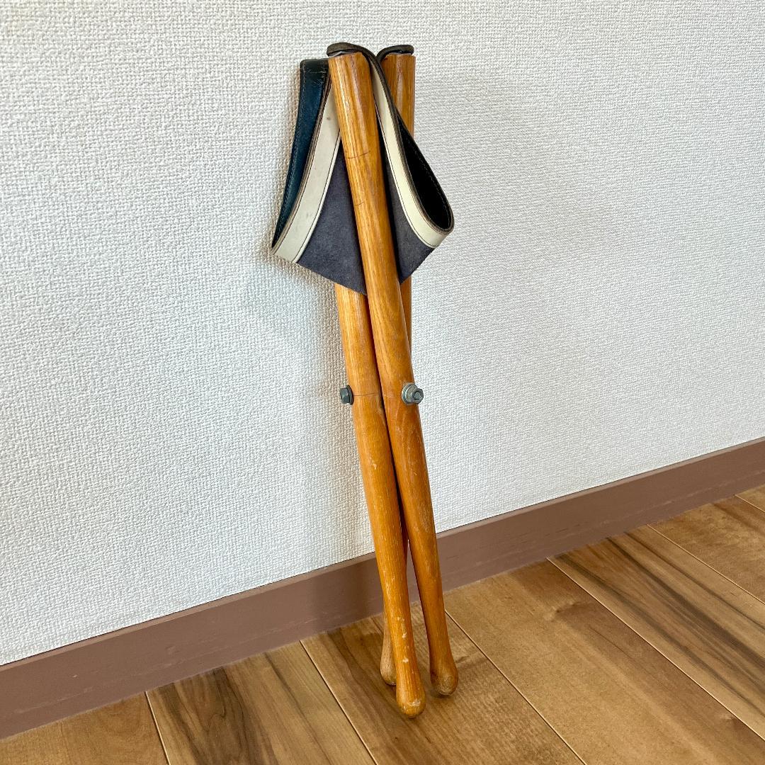 ハンティングチェア フランス製 ヴィンテージ レザースツール 折りたたみチェア