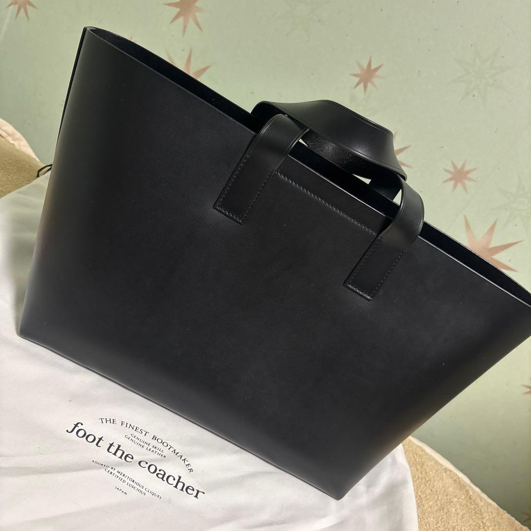 フットザコーチャー　レザートートバッグ　ブラックS 美品