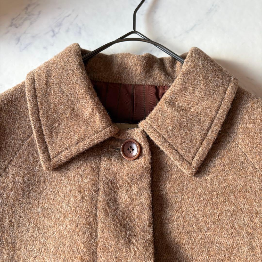 nest Robe ウール ポンチョ ケープコート ブラウン系 日本製 フリー