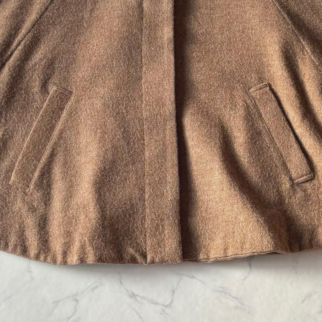 nest Robe ウール ポンチョ ケープコート ブラウン系 日本製 フリー