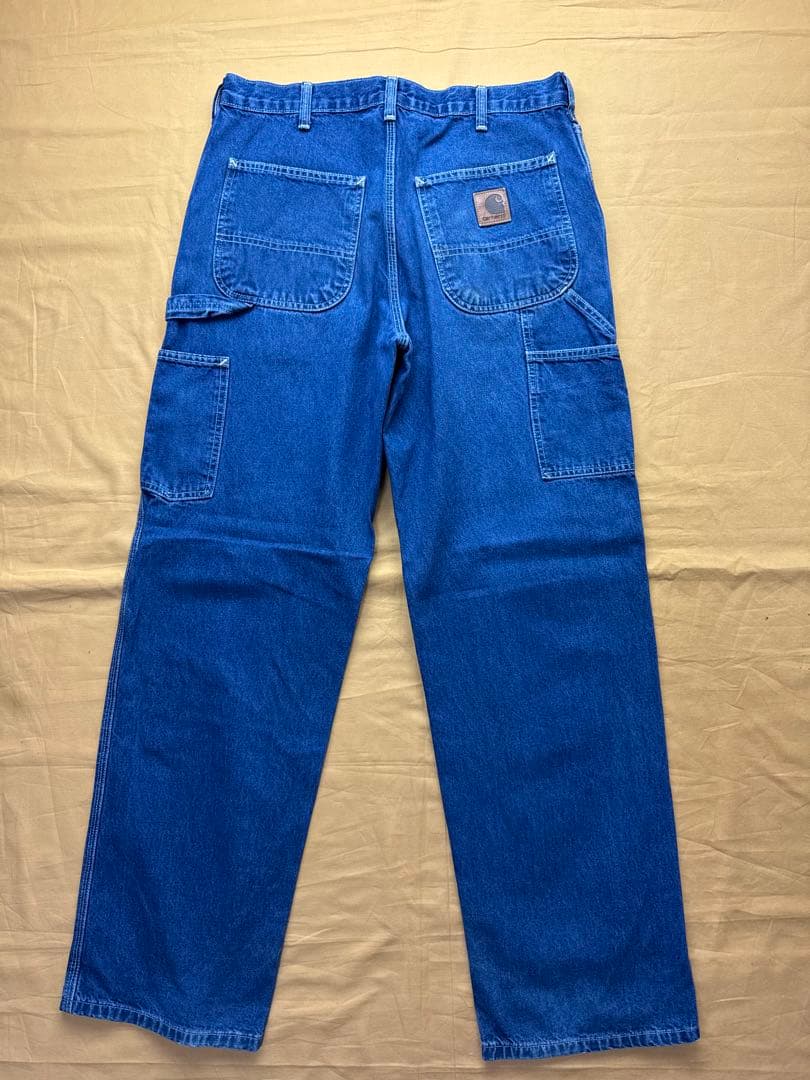 90s 良色　carhartt ペインターパンツ　デニム　濃紺　W32 L32