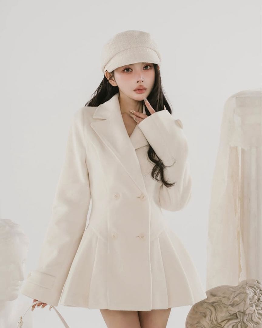 Darich アウター プリンセスラインジャケットコート アイボリー フリー