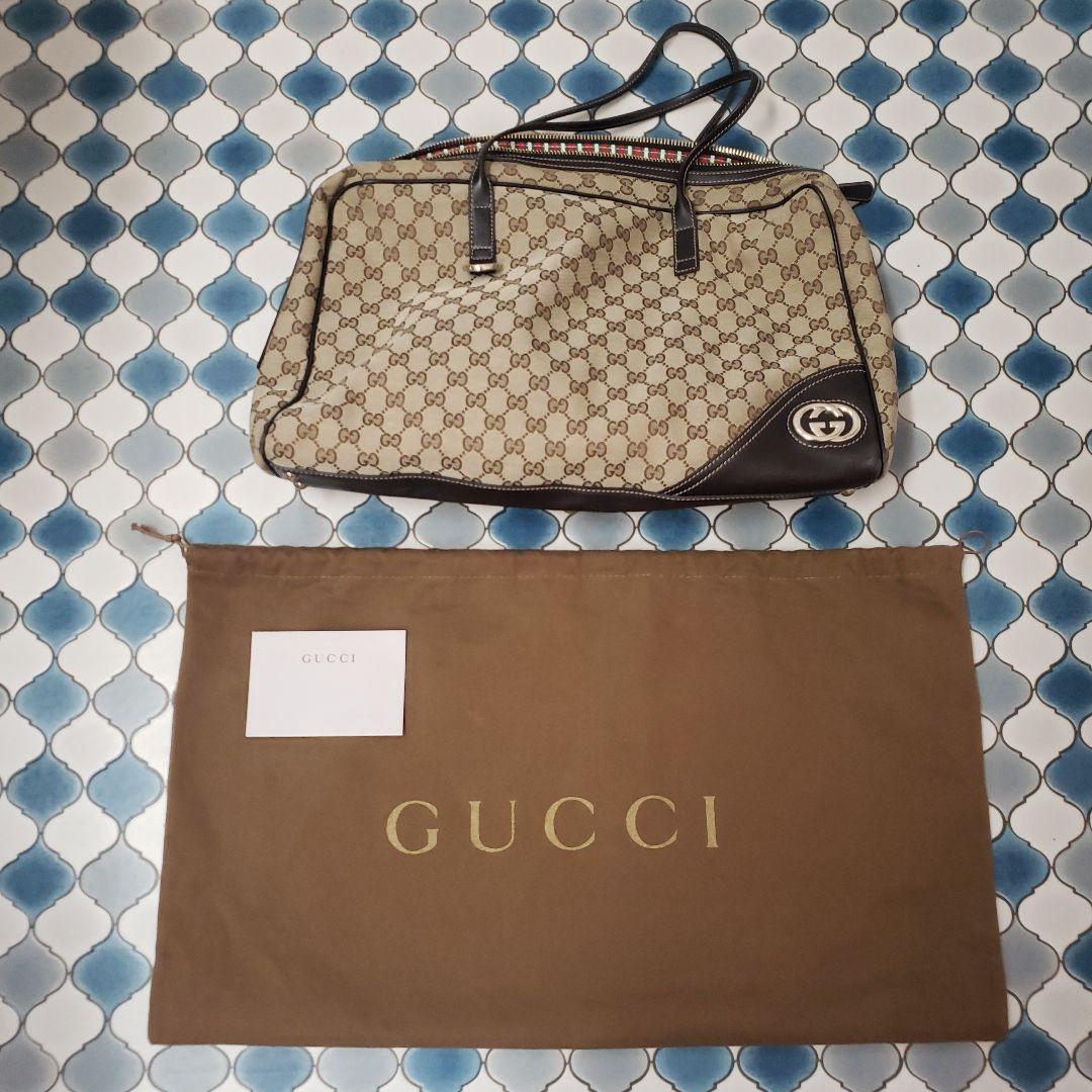 ほみグッチインターロッキングGG　ニューブリットボストンバッグ