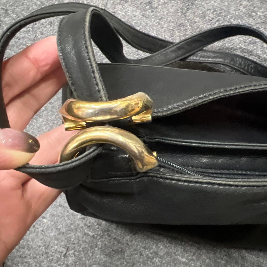 m*格様 16 ロエベ LOEWE ショルダーバッグ　アナグラムロゴ　ナッパレザ