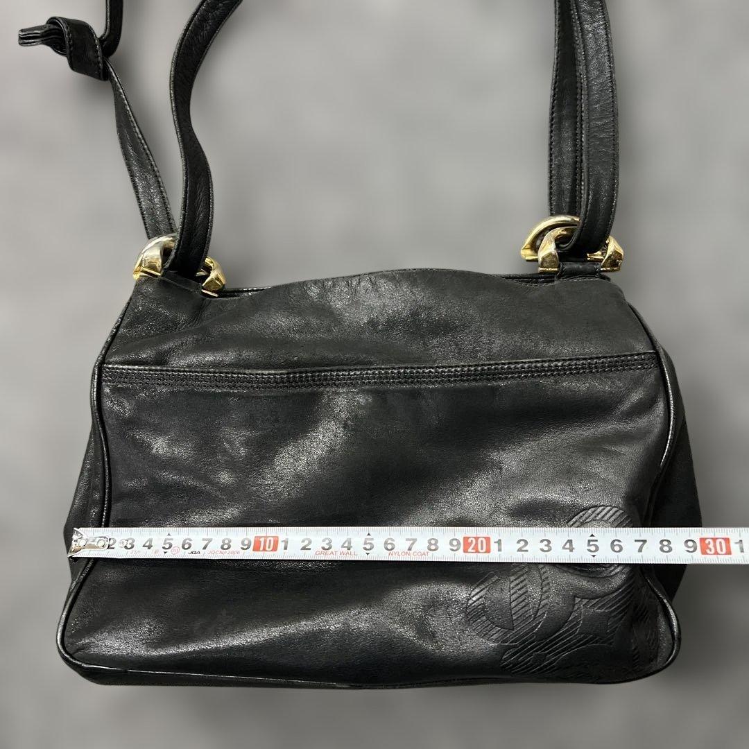 m*格様 16 ロエベ LOEWE ショルダーバッグ　アナグラムロゴ　ナッパレザ