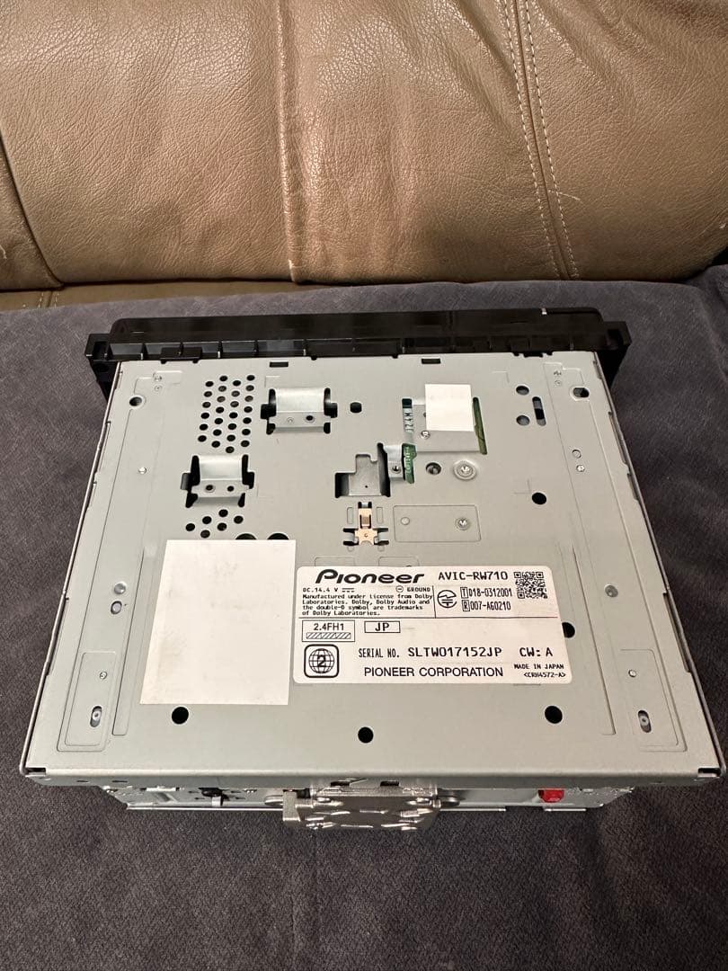 カロッツェリア 楽ナビ AVIC-RW710 地図データ2025