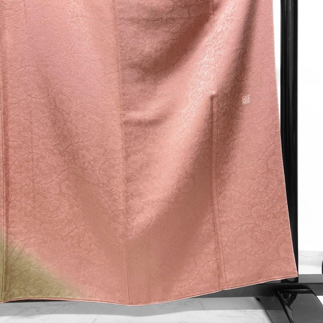 作家もの　刺繍　相良刺繍　辻ヶ花模様　辻ヶ花地紋　付け下げ　着物　124a p