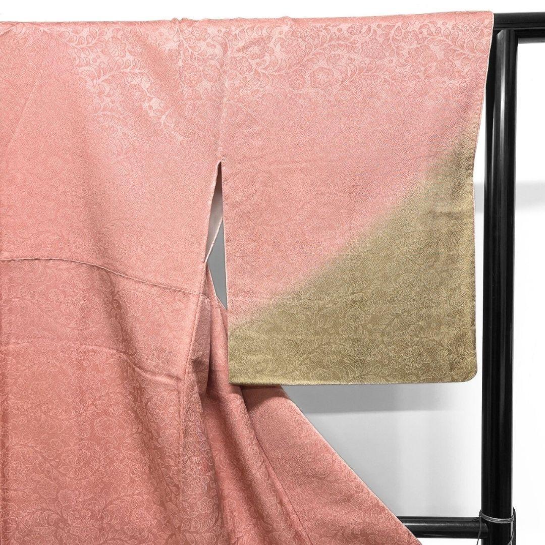 作家もの　刺繍　相良刺繍　辻ヶ花模様　辻ヶ花地紋　付け下げ　着物　124a p