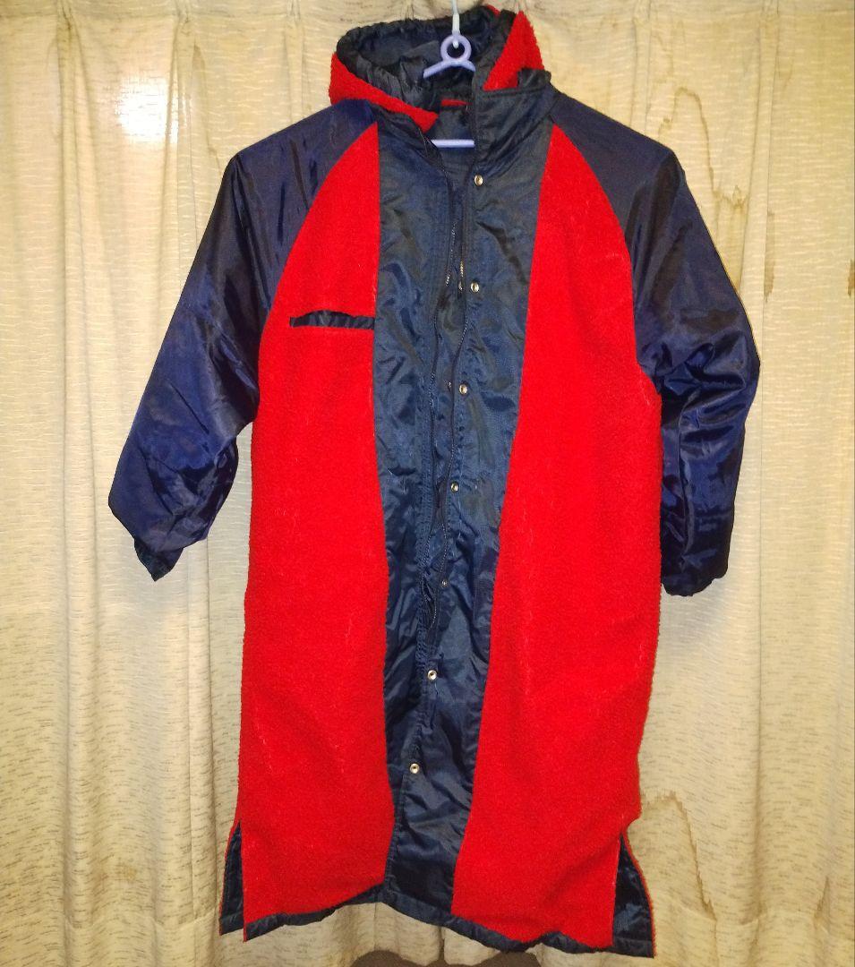 【匿名配送】【入手困難】鹿島アントラーズ　ベンチコート　紺　赤　90s