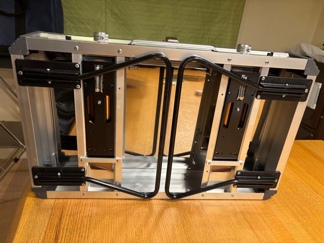 【美品】ユニフレーム☆ツーバーナー&キッチンスタンドセット　収納袋付き