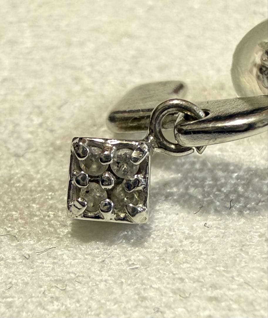 ★k14WGダイヤモンドピアス(両耳用)★