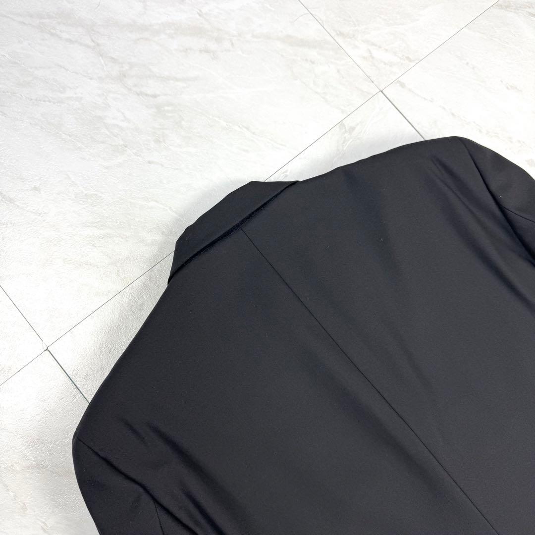 極美品 イヴサンローラン ウール ダブル スーツ 黒 4B M位 AB6