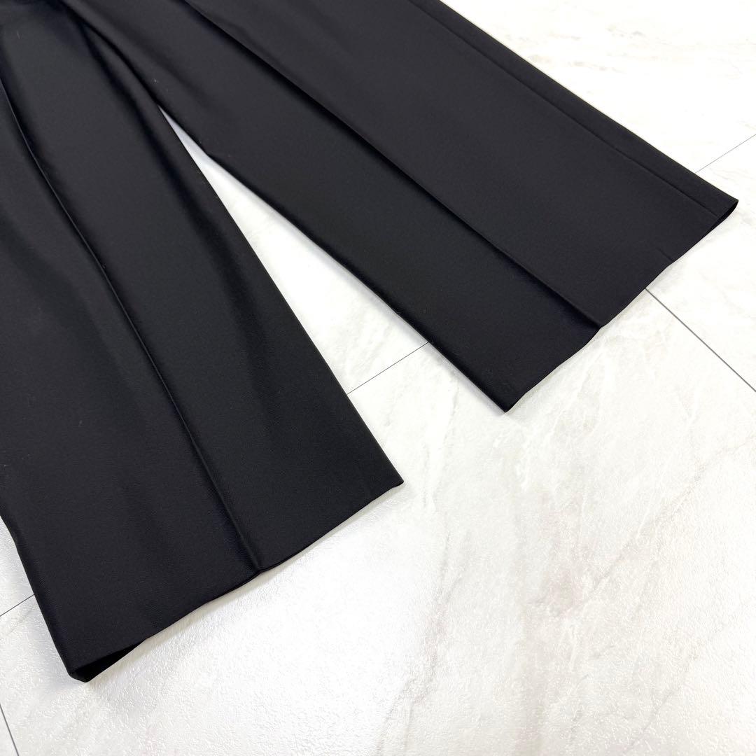 極美品 イヴサンローラン ウール ダブル スーツ 黒 4B M位 AB6