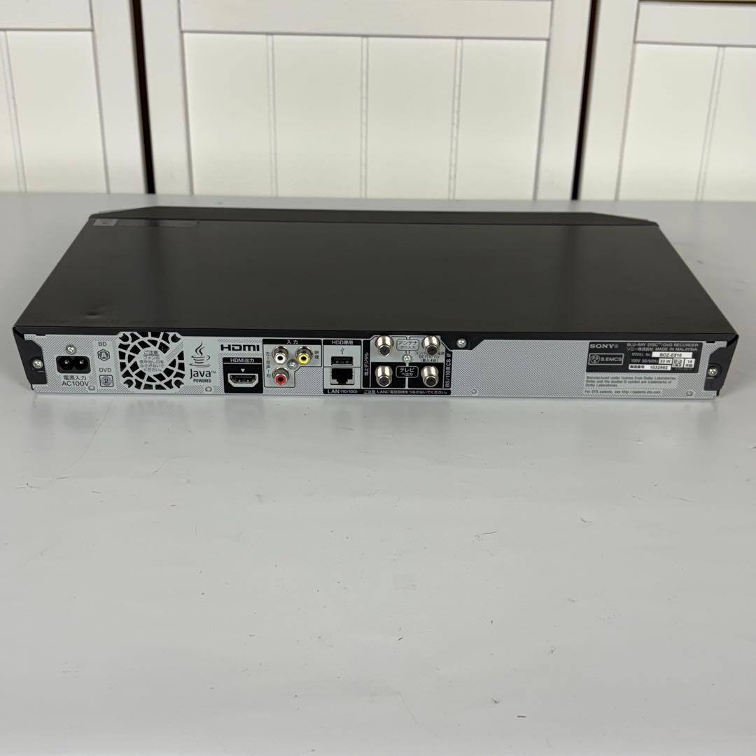 【匿名発送】SONY ブルーレイレコーダー BDZ-E510 リモコン付き